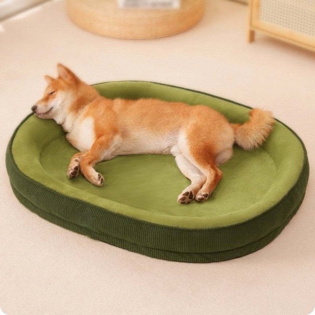 Washable Non-Slip Dog Bed with Soft Polyester Fabric
