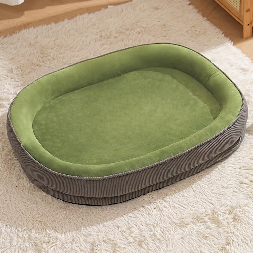 Washable Non-Slip Dog Bed with Soft Polyester Fabric
