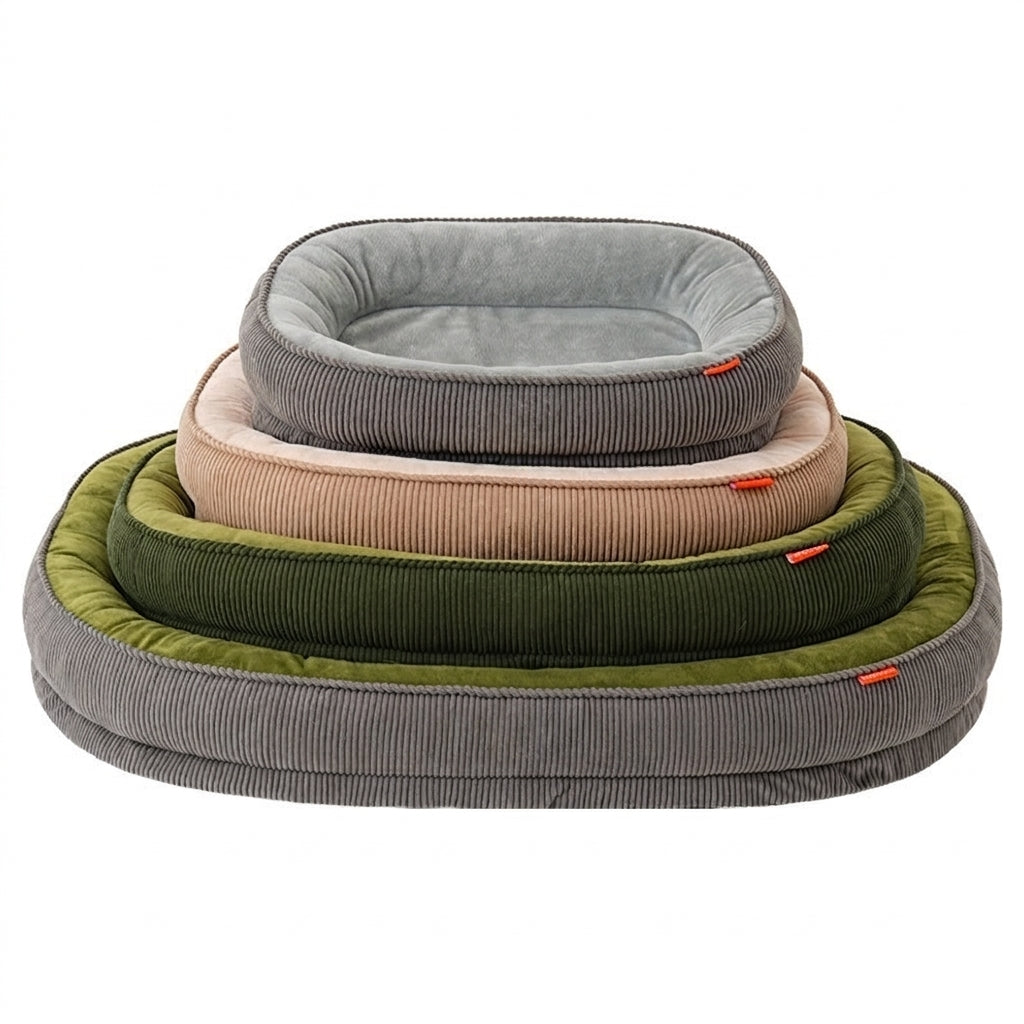 Washable Non-Slip Dog Bed with Soft Polyester Fabric